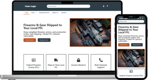 Industrial Steel - Gun Store Website Template